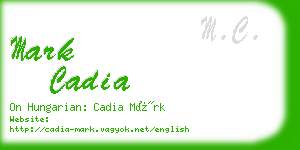 mark cadia business card